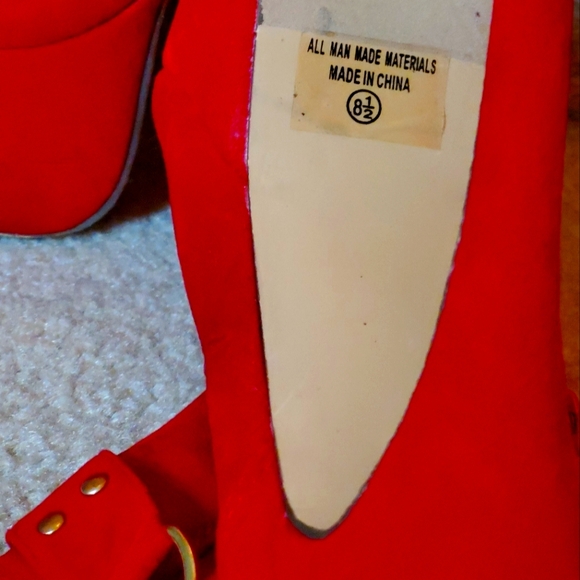 Red Stiletto Stripper Boots - Picture 3 of 4